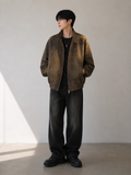 Vintage-style leather jacket