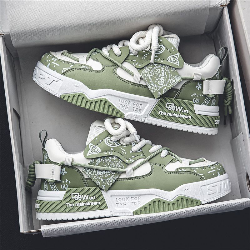 Casual platform sneakers with thick soles for added height