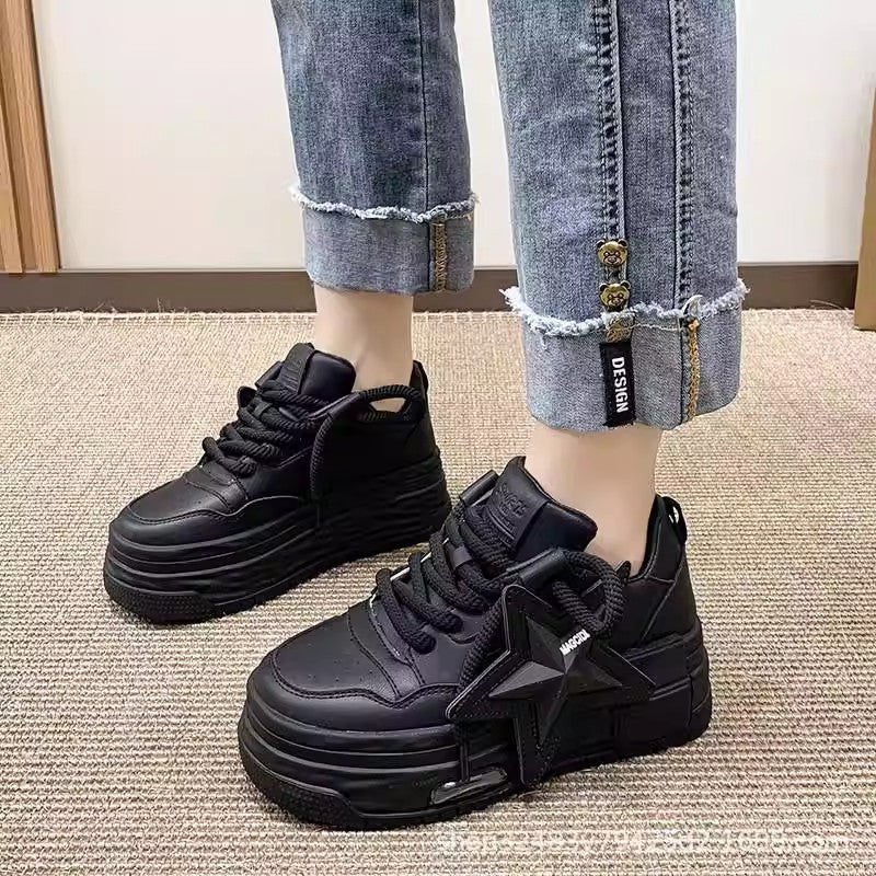 Comfortable Platform Casual Shoes with Star Detail