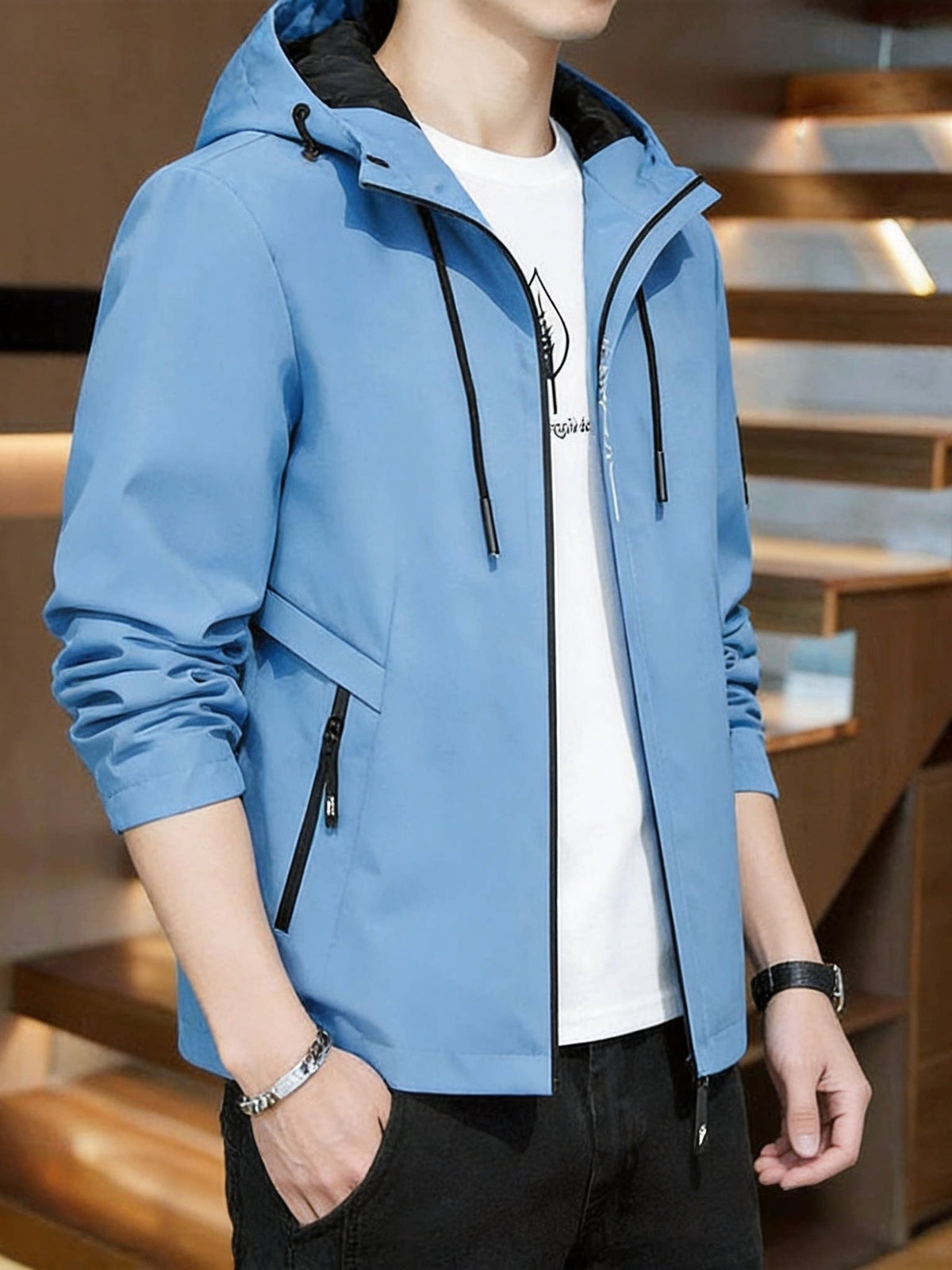 Men's outdoor shell jacket / utility-style jacket