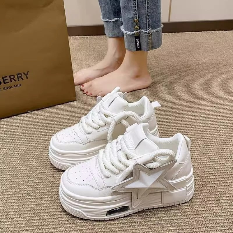 Comfortable Platform Casual Shoes with Star Detail