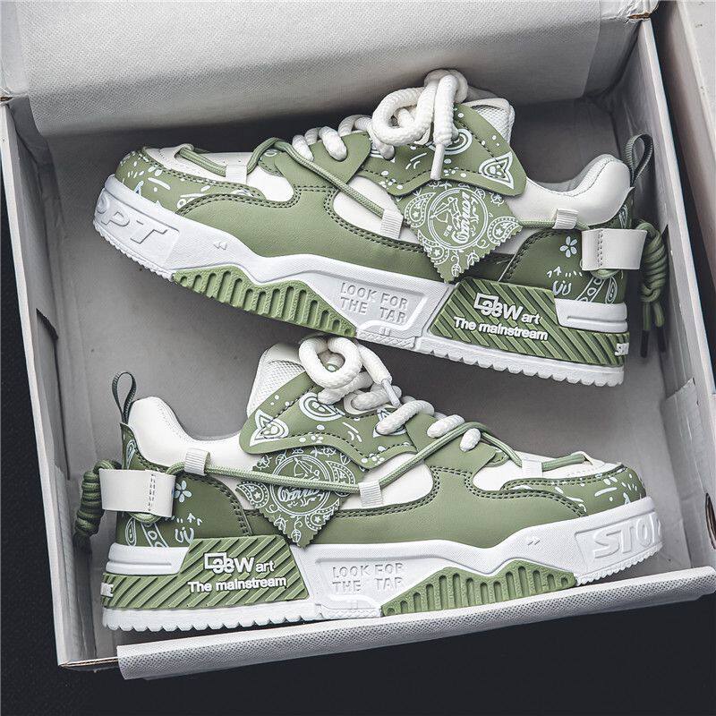 Casual platform sneakers with thick soles for added height
