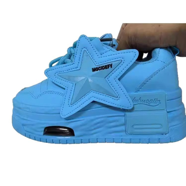 Comfortable Platform Casual Shoes with Star Detail