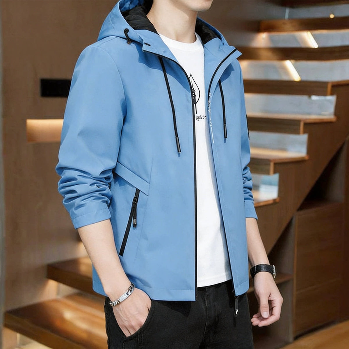 Men's outdoor shell jacket / utility-style jacket