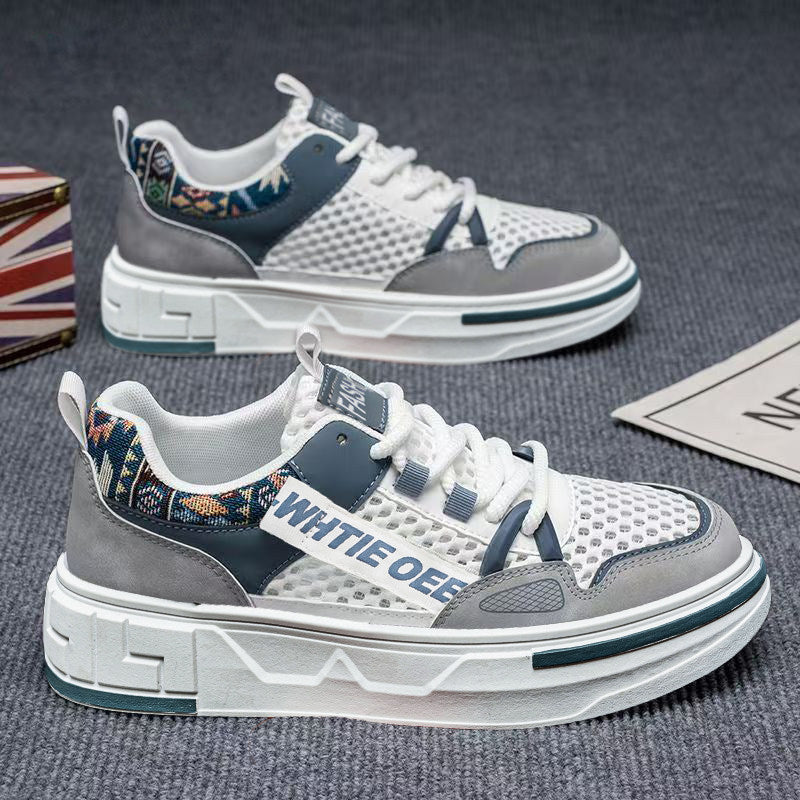 Lightweight, versatile, trendy white men's sneakers