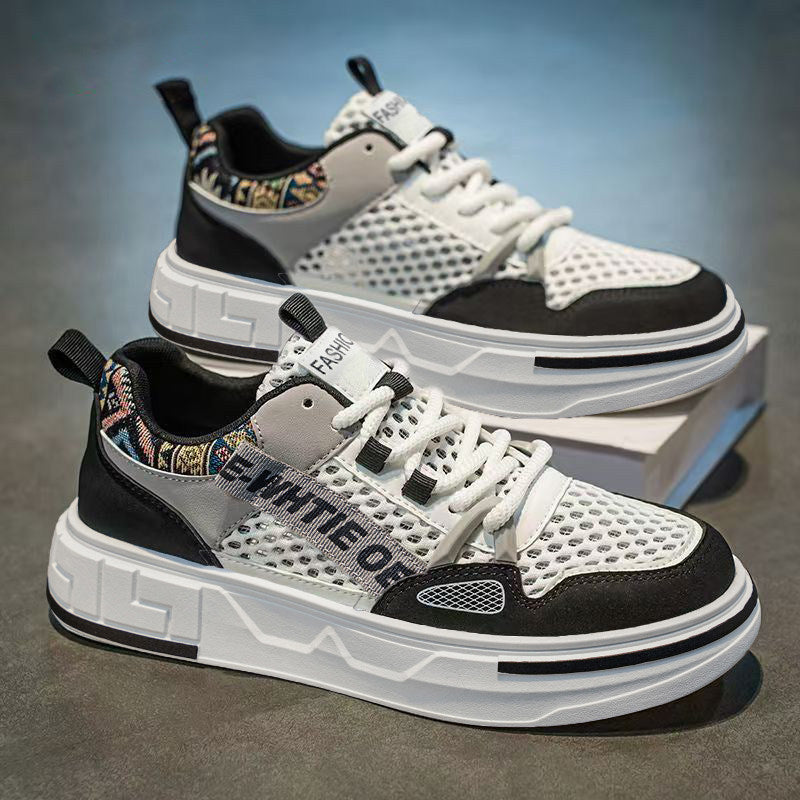 Lightweight, versatile, trendy white men's sneakers