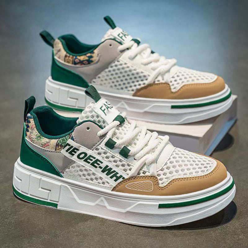Lightweight, versatile, trendy white men's sneakers